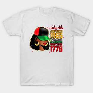 black history month Juneteenth 1865 T-Shirt